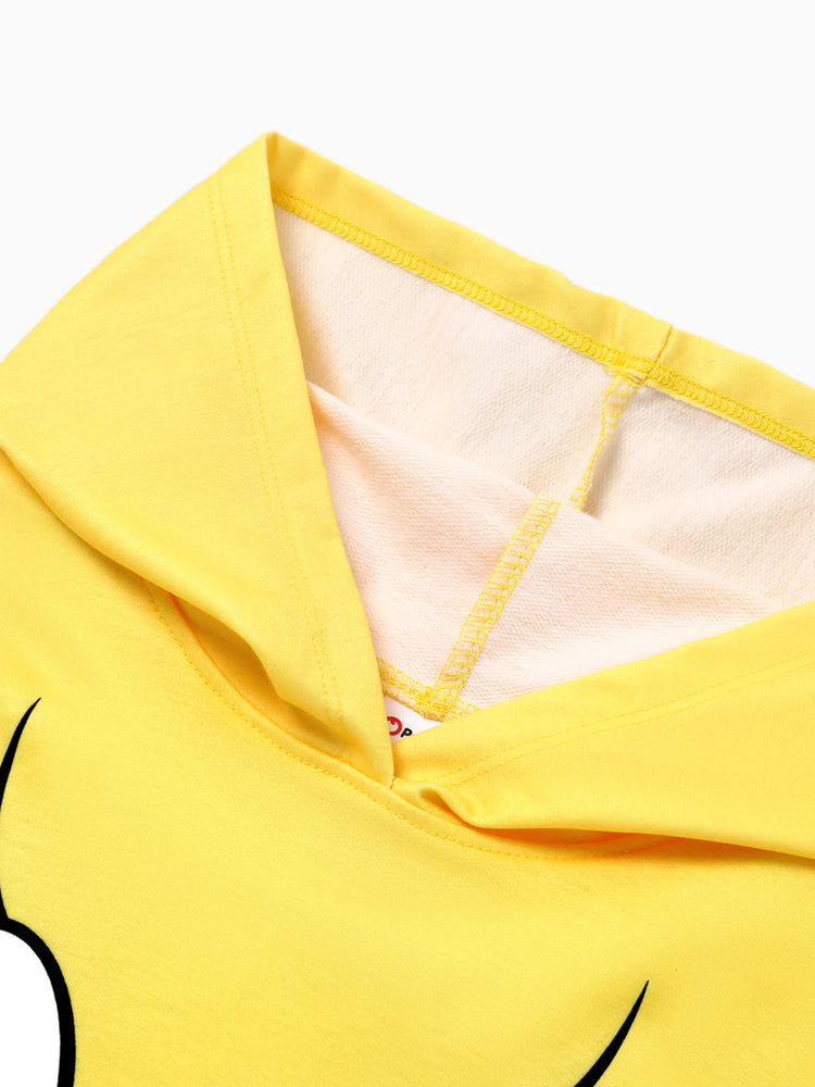 Sweat-shirt à capuche et manches longues imprimé personnage Looney Tunes pour petite fille