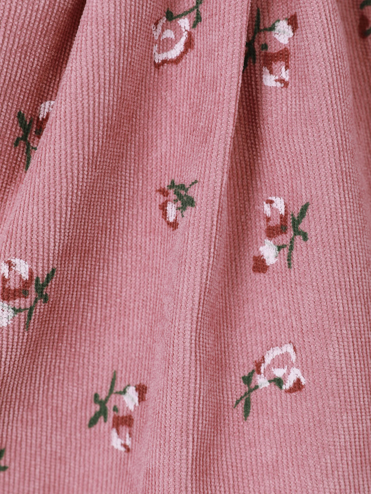 Ensemble 2 pièces robe à imprimé floral et bandeau pour bébé fille, colorblock