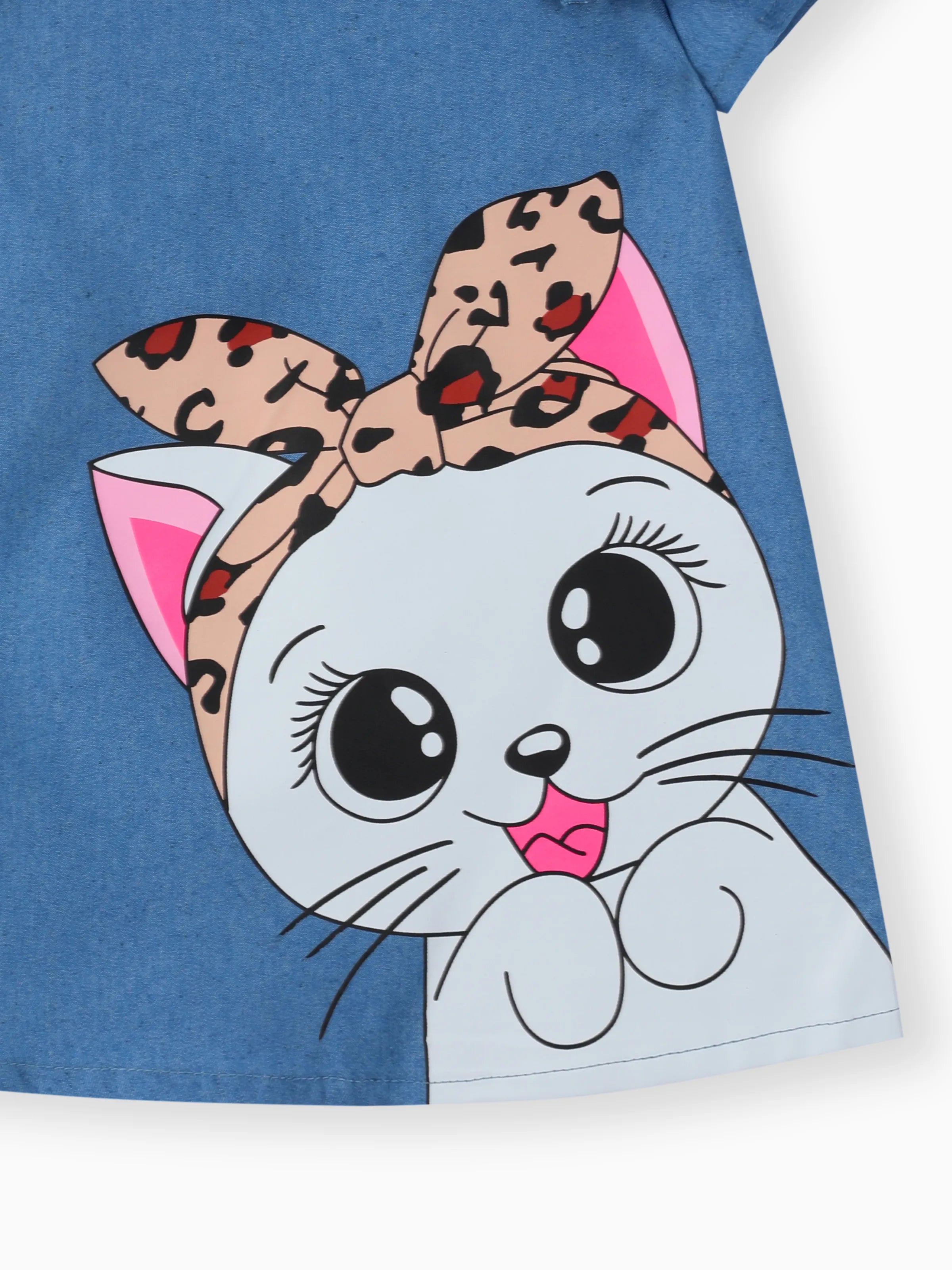 cute cat print dress Cats in Space Print Fit & Flare Midi Dress in Asteroid Field