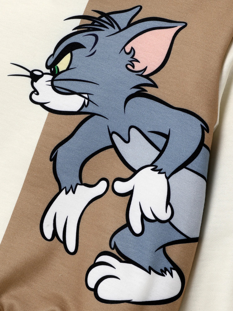 Ensemble haut à manches longues et pantalon à imprimé personnage Tom et Jerry pour tout-petit garçon, multicolore