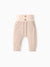 Baby Boy/Girl Solid Waffle Textured High Waist Pants Apricot