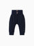 Baby Boy/Girl Solid Waffle Textured High Waist Pants Tibetanblue