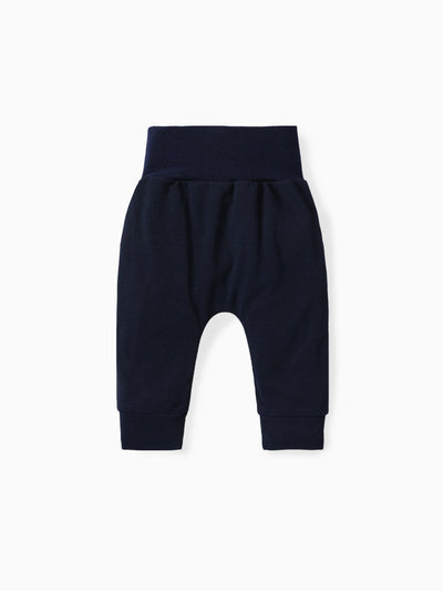 Baby Boy/Girl Hose mit hoher Taille und Waffelstruktur tibetischblau
