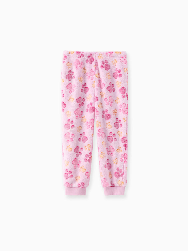 Ensemble 2 pièces sweat à capuche et pantalon en polaire Skye Chase pour petite fille de la Pat'Patrouille, rose