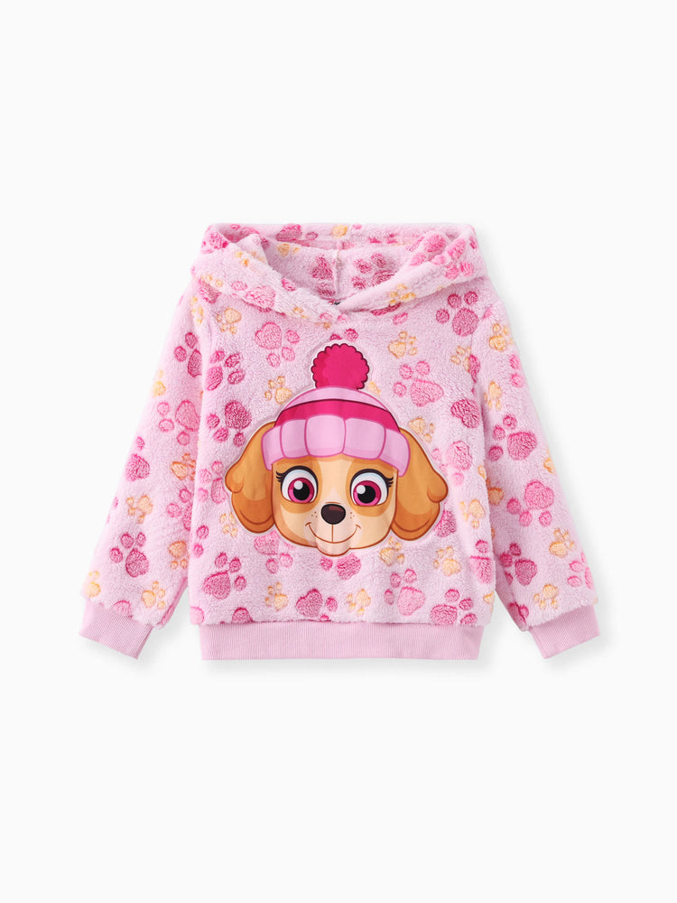 Ensemble 2 pièces sweat à capuche et pantalon en polaire Skye Chase pour petite fille de la Pat'Patrouille, rose