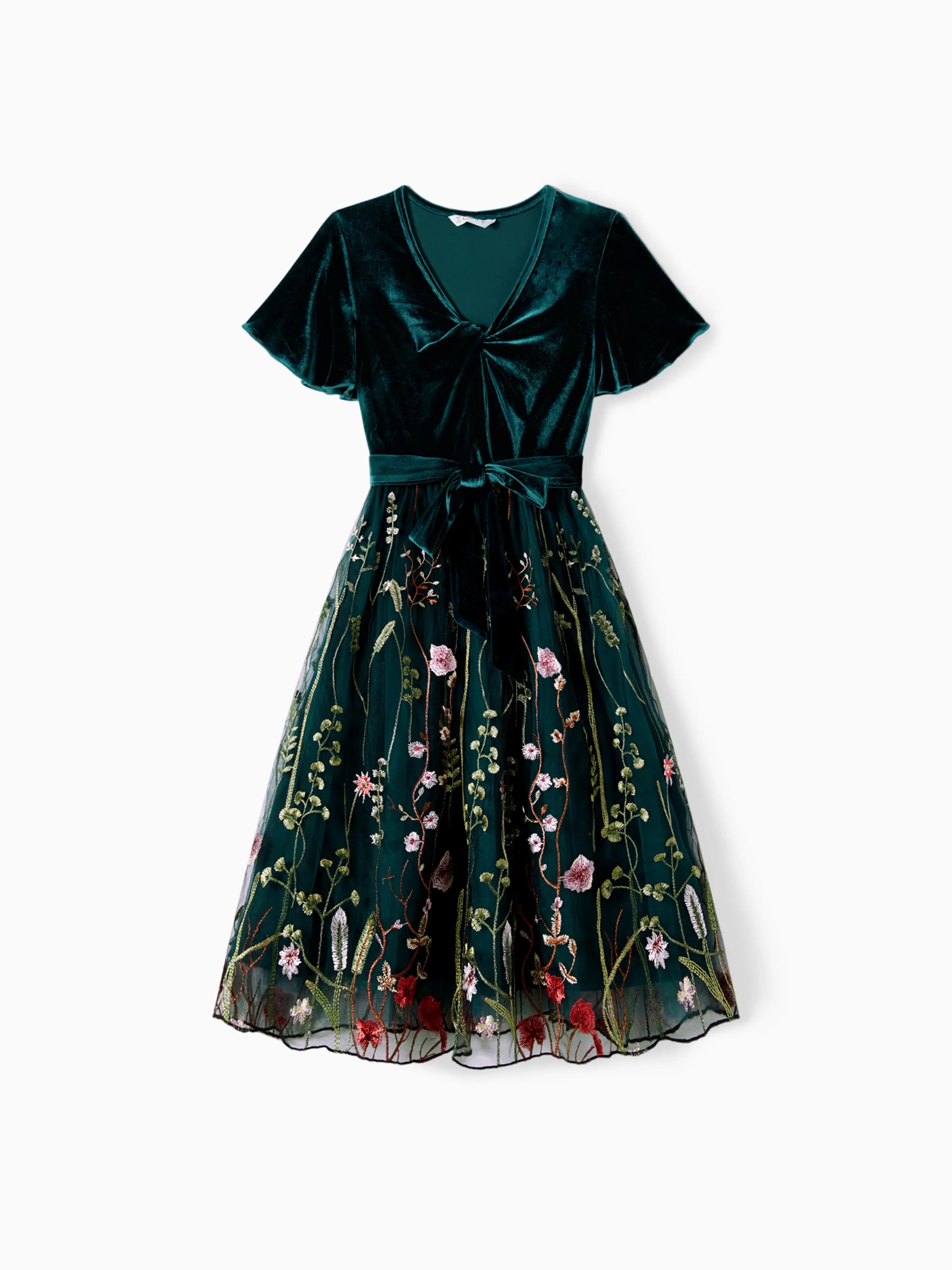 Mommy and Me Casual Dresses - Big Flower Print, Medium Thickness, Shor - PatPat Mommy and Me Casual Dresses - Big Flower Print, Medium Thickness, Shor - PatPat