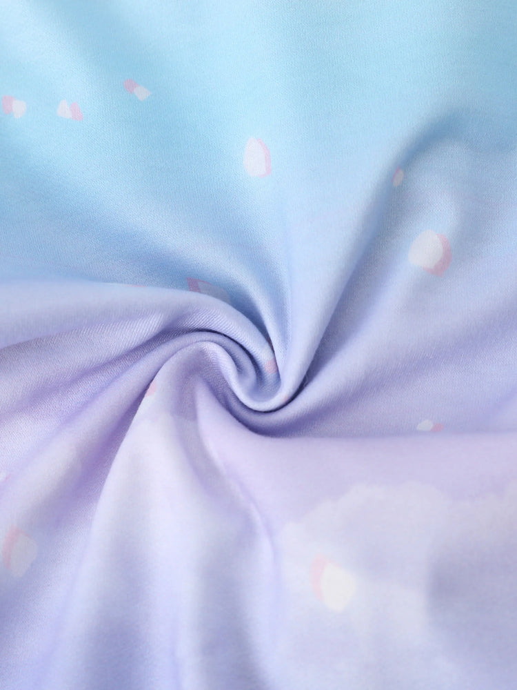 Disney Frozen Toddler Girl Elsa Tie-dye Bomber Jacket Blue