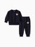 Baby/Toddler Girl/Boy Clothes 2pcs Bear Style Sweatshirt and Pants Set Dark Blue