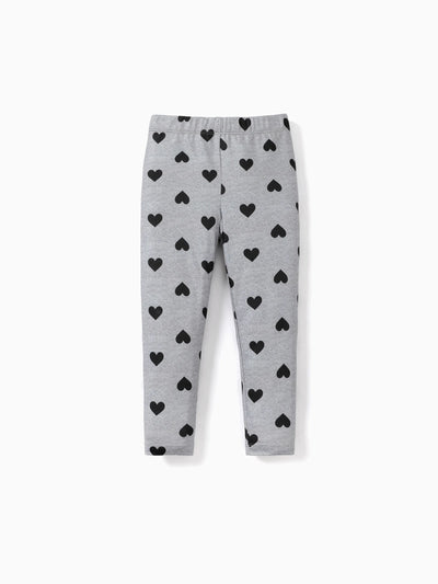 Toddler/Kid Girl Elasticized Leggings Flecked Grey