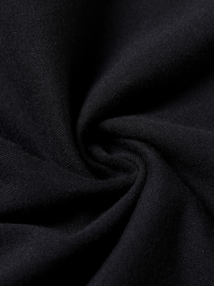 Baby Boy/Girl 95% Cotton Long-sleeve Love Heart and Letter Print Jumpsuit Black