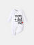 Baby Boy/Girl 95% Cotton Long-sleeve Love Heart and Letter Print Jumpsuit White