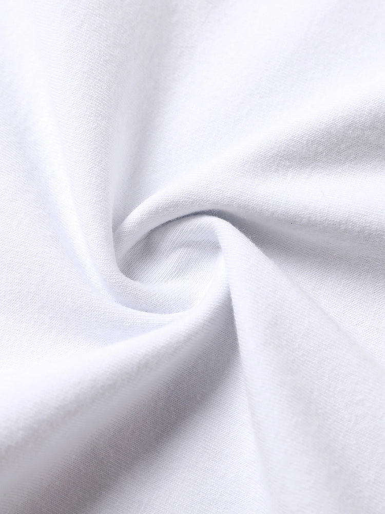 Baby Boy/Girl 95% Cotton Long-sleeve Love Heart and Letter Print Jumpsuit White