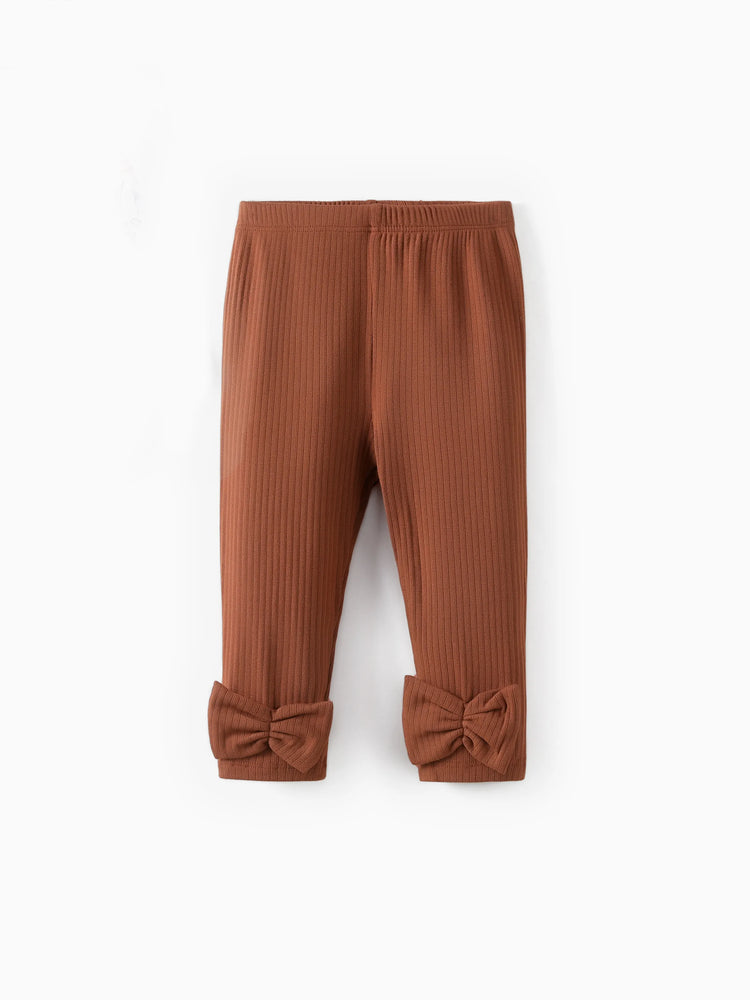 Ensemble 2 pièces pour bébé fille, joli ensemble à manches flottantes et grandes fleurs
 Brun