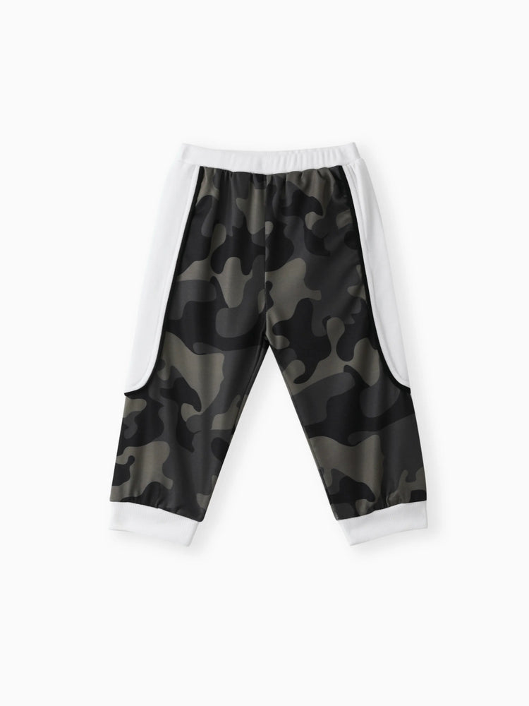 Ensemble 2 pièces camouflage style décontracté pour bébé garçon, blanc