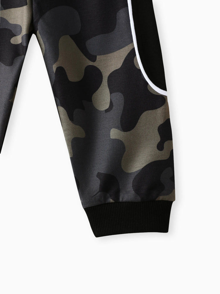 Ensemble 2 pièces camouflage style décontracté pour bébé garçon, blanc