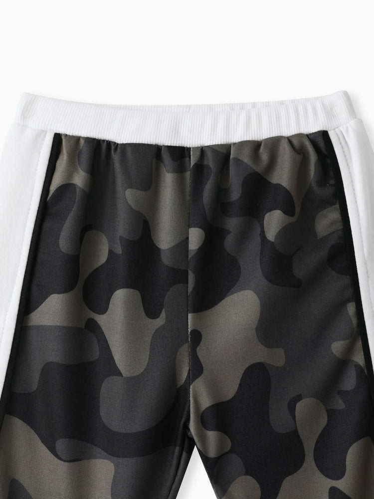 Ensemble 2 pièces camouflage style décontracté pour bébé garçon, blanc
