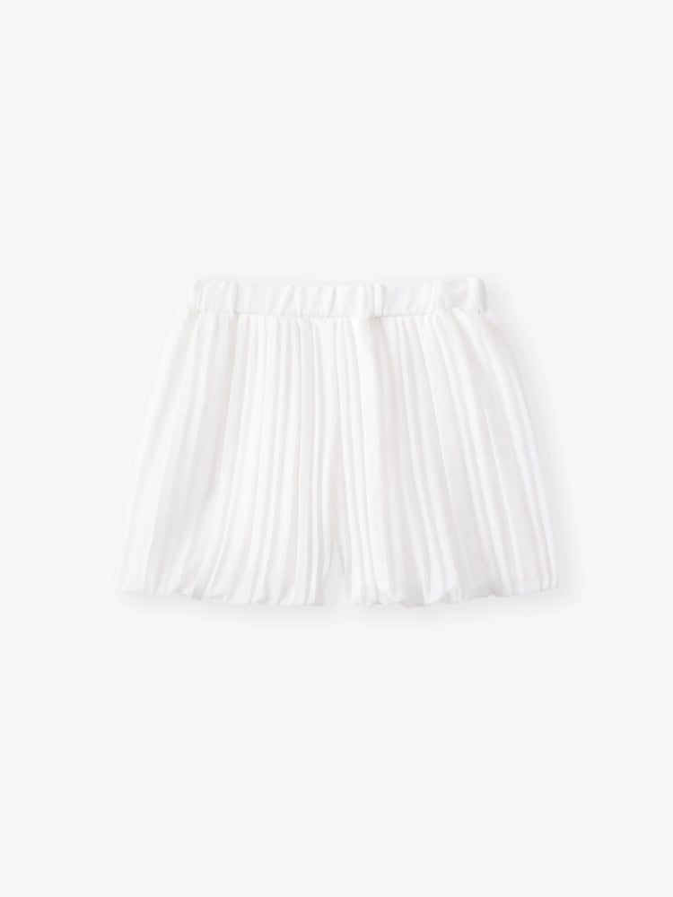 Ensemble 2 pièces élégant caraco plissé et short pour bébé/petite fille Roseo