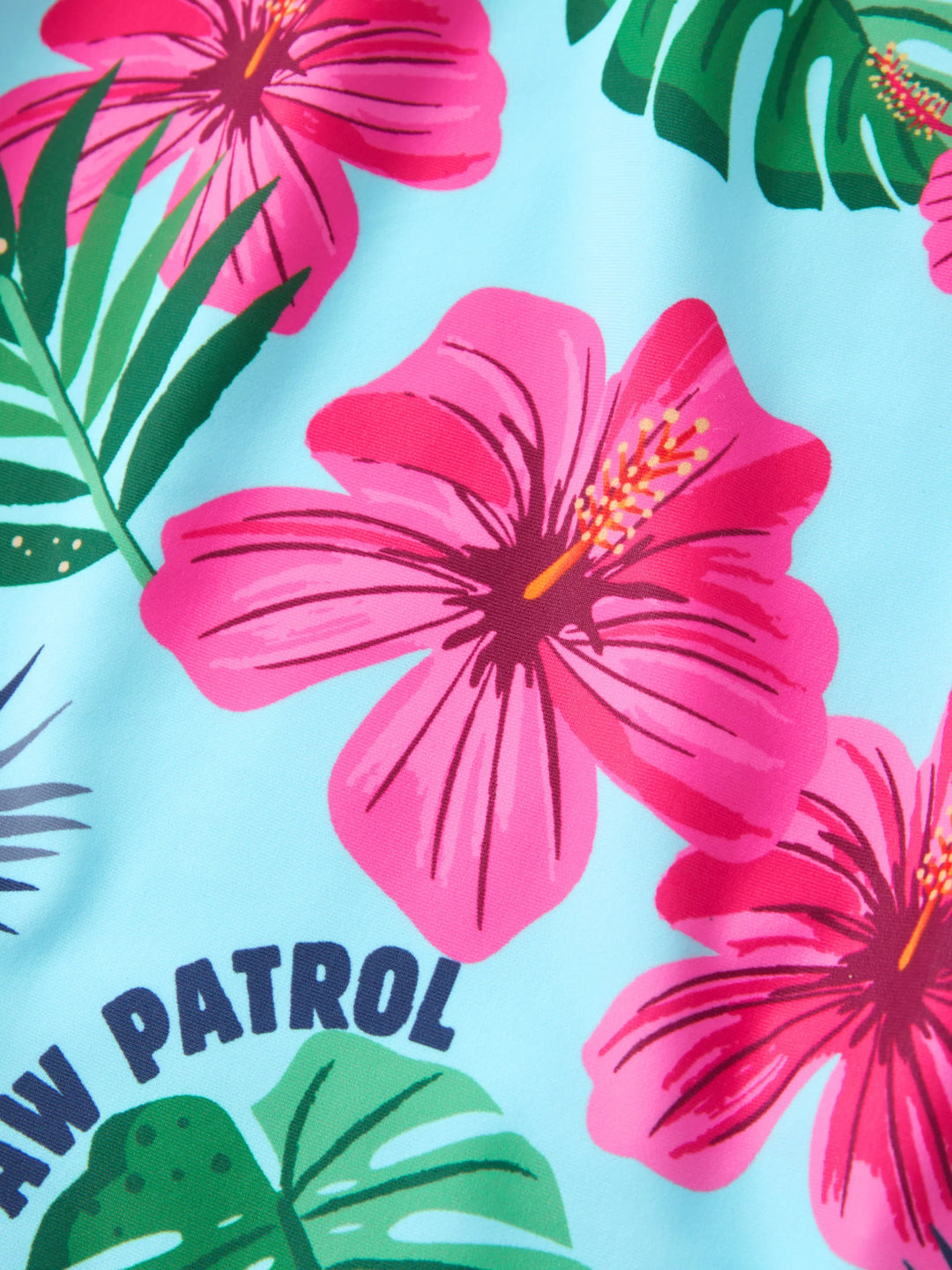 PAW Patrol Family Passender Badeanzug mit großen Blumen und Allover-Print roseo