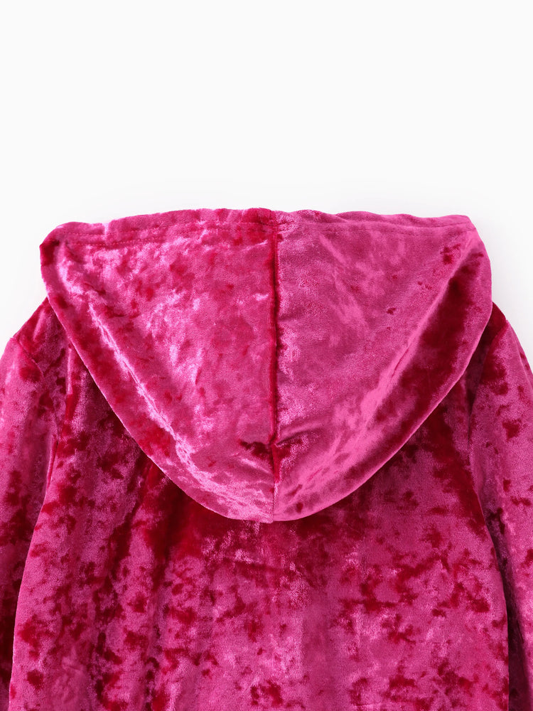 PAW Patrol Toddler Girl 2pcs Skye Velvet Hoodie with Pants Set Roseo