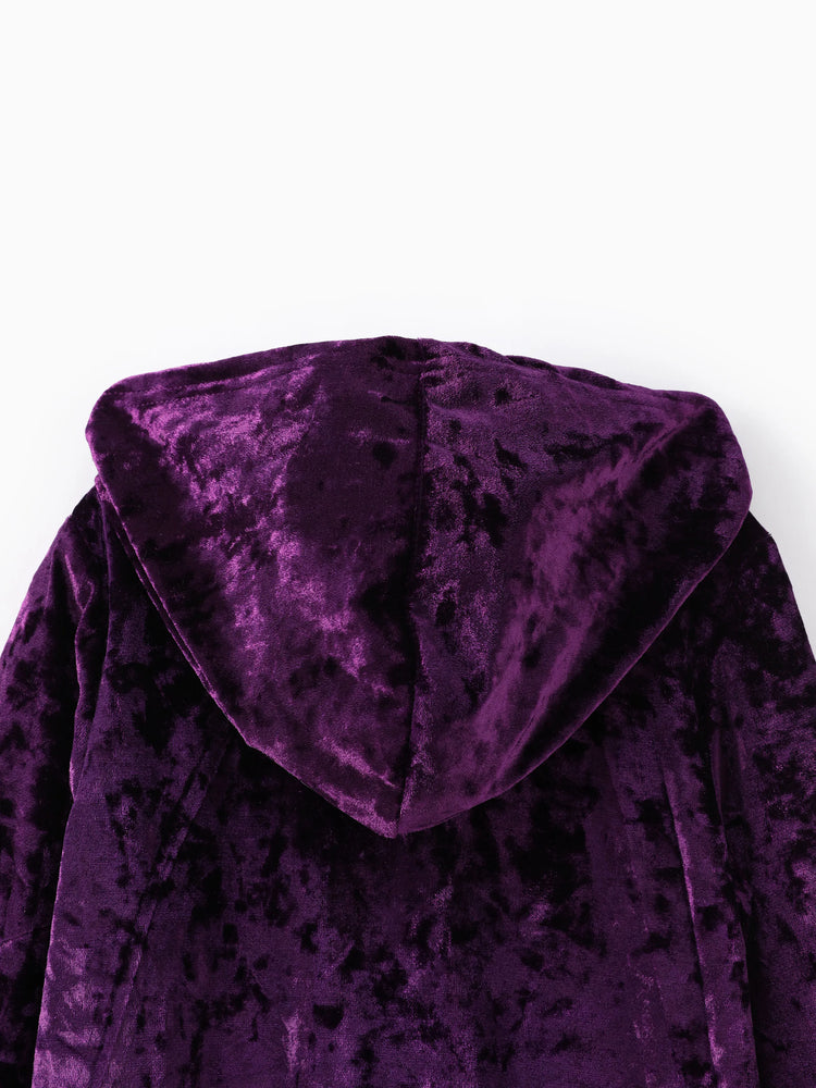 Ensemble 2 pièces sweat à capuche et pantalon en velours Everest pour petite fille de la Pat' Patrouille, violet