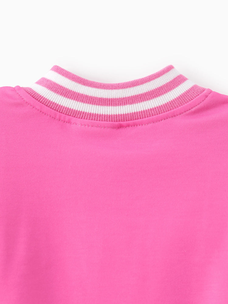 PAW Patrol Toddler Girl Skye Print Bomber Jacket Pink