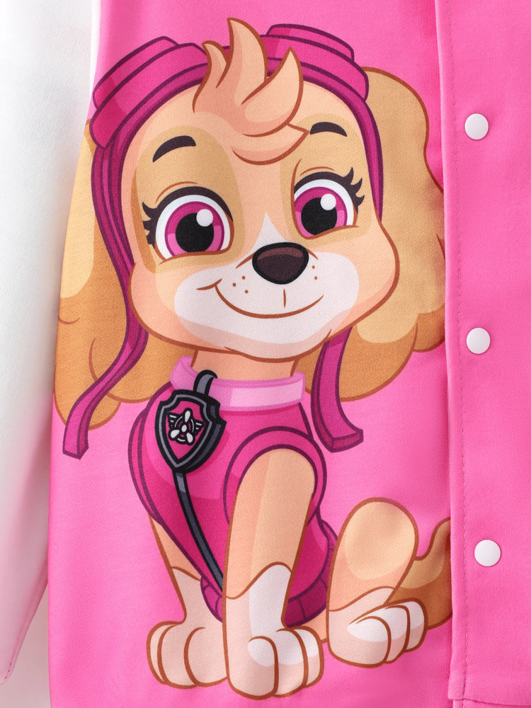 PAW Patrol Toddler Girl Skye Print Bomber Jacket Pink