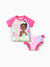 Disney Princess Toddler Girl Tiana 2pcs Rash Guard Swimsuit Roseo