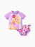 Disney Princess Toddler Girl Rapunzel 2pcs Rash Guard Swimsuit Purple