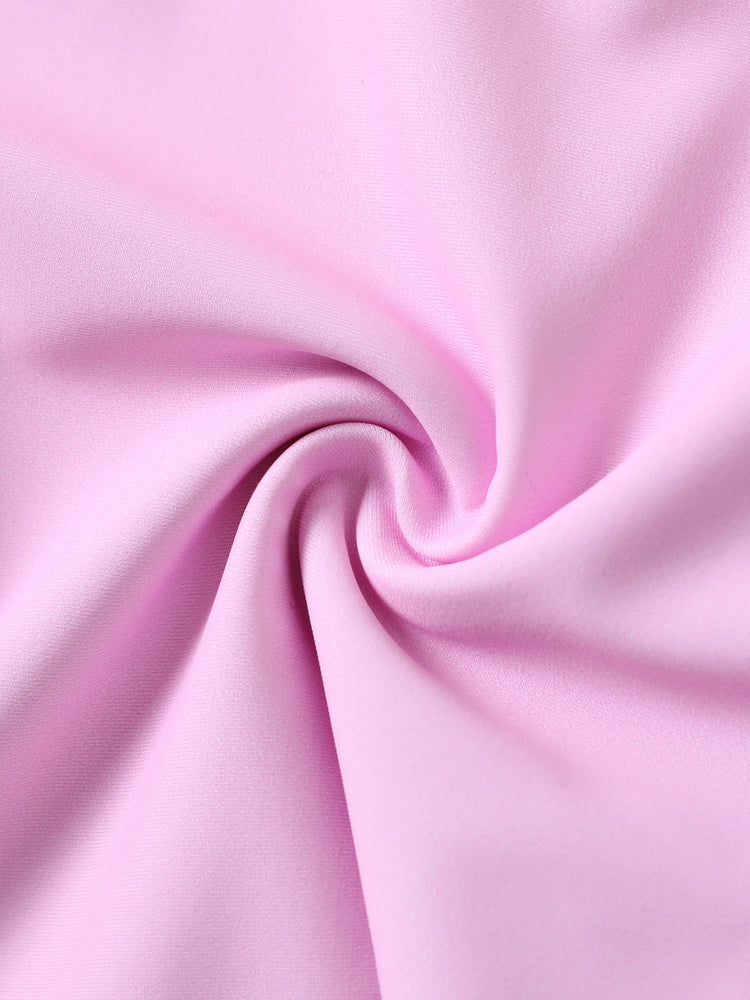 Disney Prinzessin Kleinkind Mädchen 2pcs Ariel Charakter Print Kurzärmeliges Oberteil und Shorts Badeanzug rosa