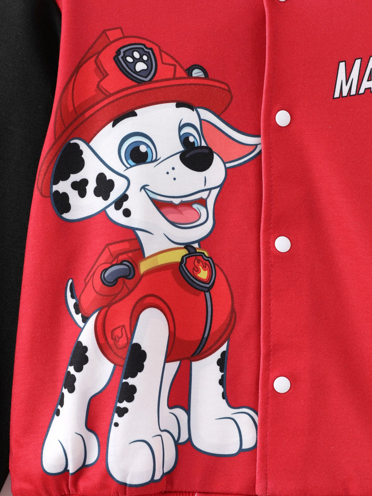 PAW Patrol Toddler Boy Marshall Print Bomber Jacket Red