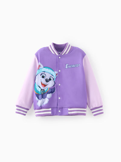 PAW Patrol Toddler Girl Everest Print Bomber Jacket Purple