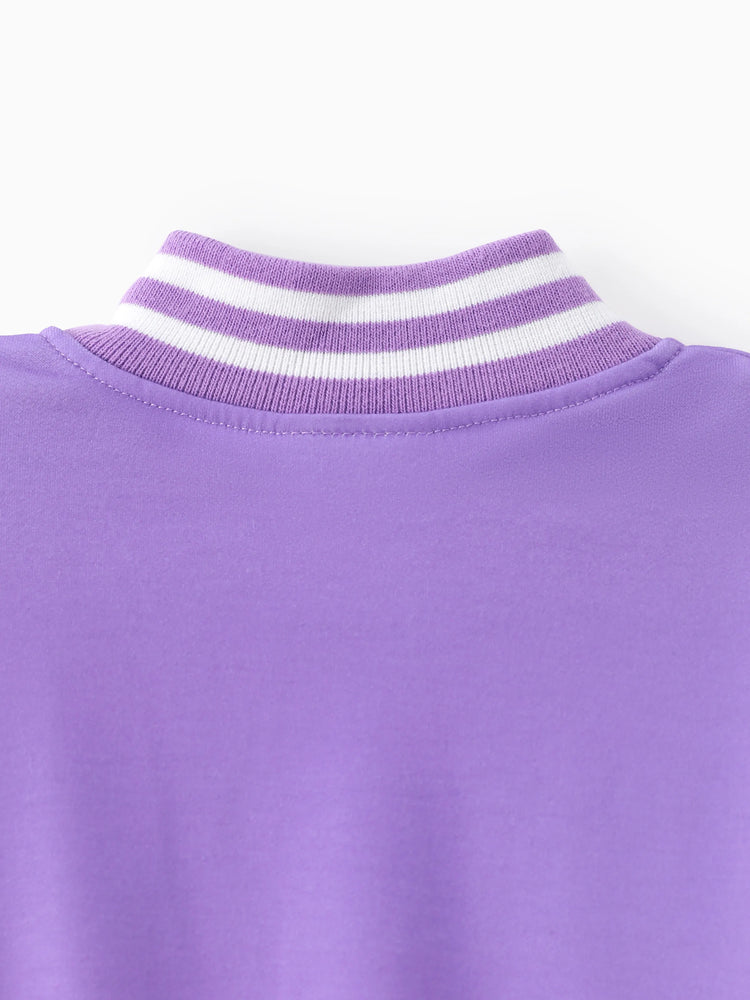 Blouson aviateur imprimé Everest pour petite fille de la Pat' Patrouille, violet