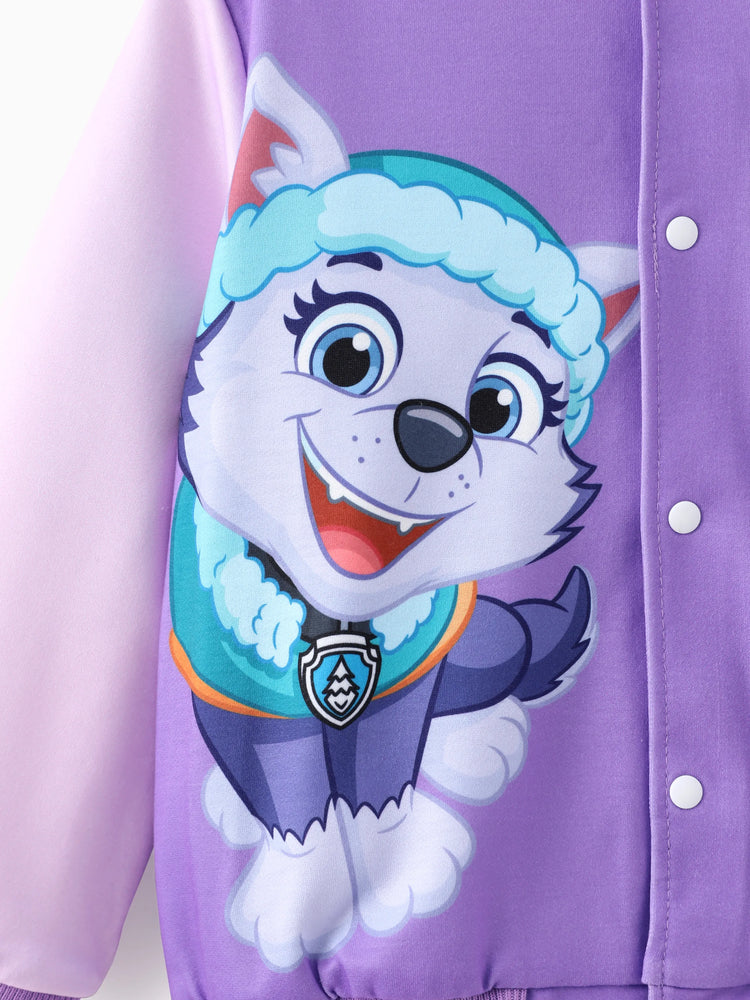 Blouson aviateur imprimé Everest pour petite fille de la Pat' Patrouille, violet