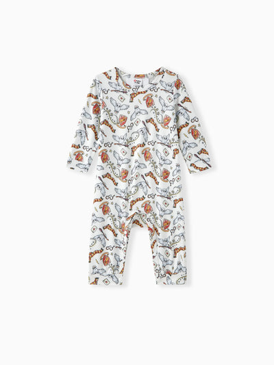 Combinaison bébé garçon/fille Harry Potter Gryffondor Hibou Allover Blanc