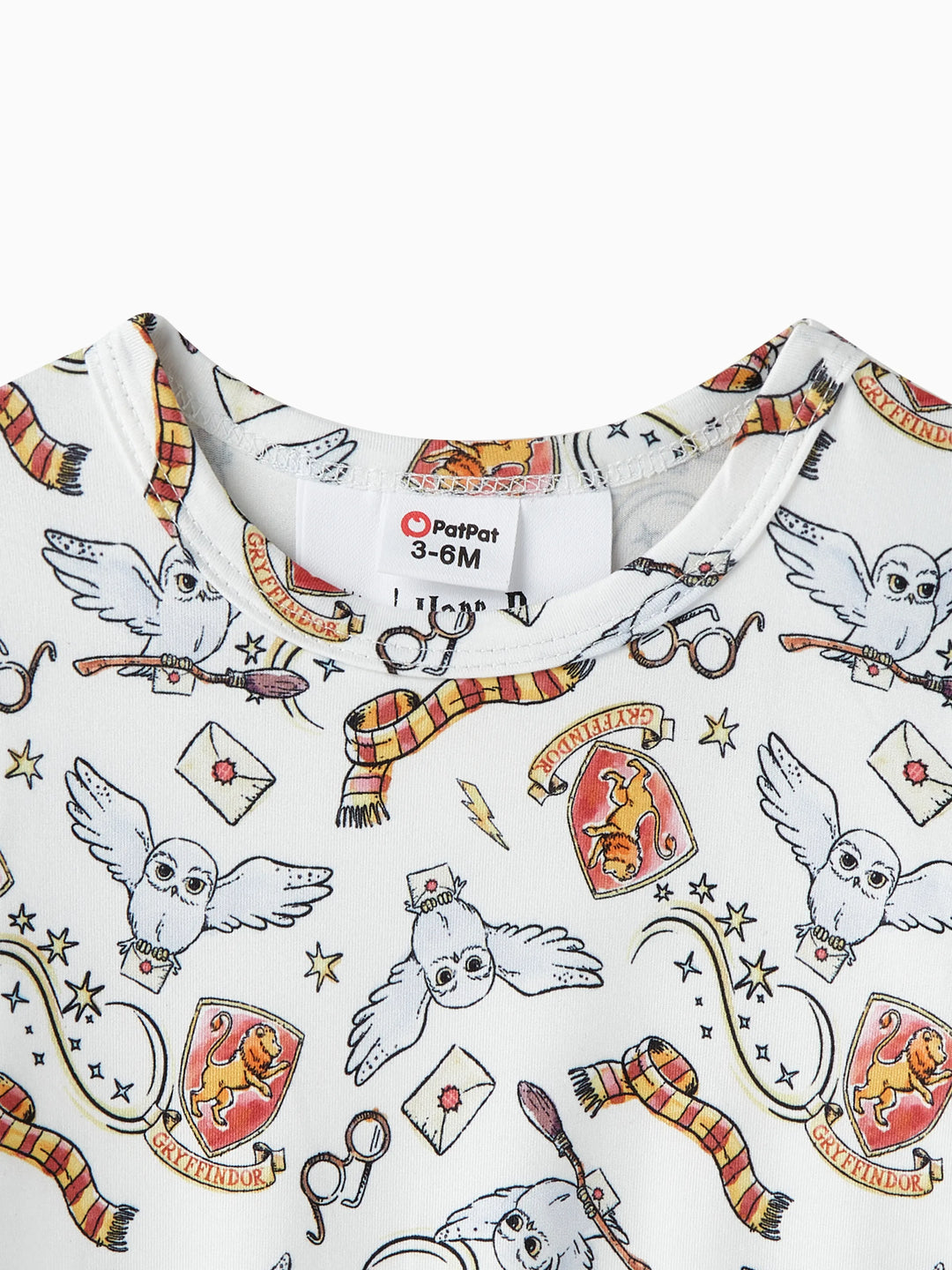 Combinaison bébé garçon/fille Harry Potter Gryffondor Hibou Allover Blanc