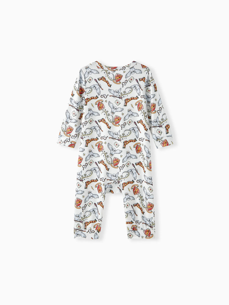 Combinaison bébé garçon/fille Harry Potter Gryffondor Hibou Allover Blanc