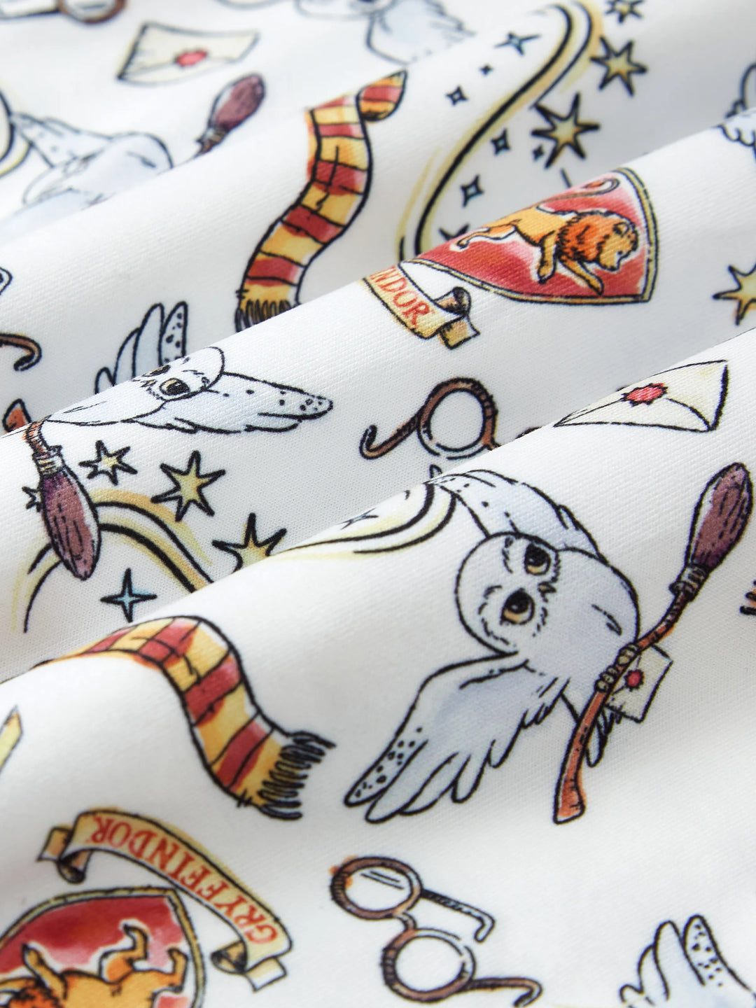 Combinaison bébé garçon/fille Harry Potter Gryffondor Hibou Allover Blanc