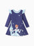 Disney Princess Toddler Girl Cinderella Print Ruffled Dress Purple