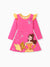 Disney Princess Toddler Girl Belle Print Ruffled Dress Pink