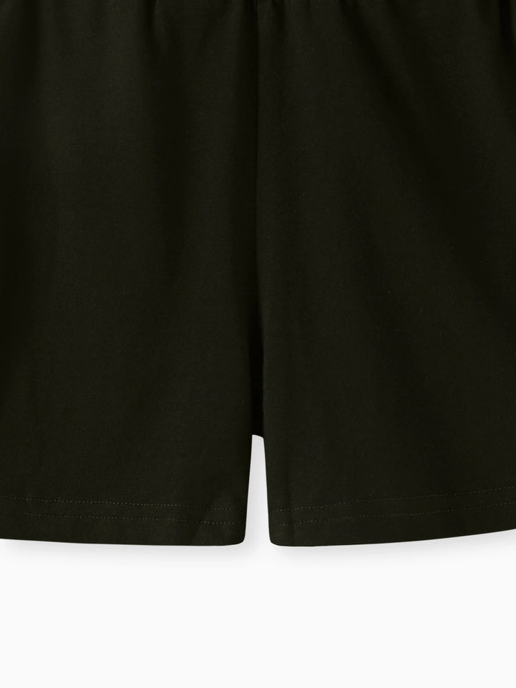 Ensemble 2 pièces polo et short rayés pour tout-petit garçon, gris clair