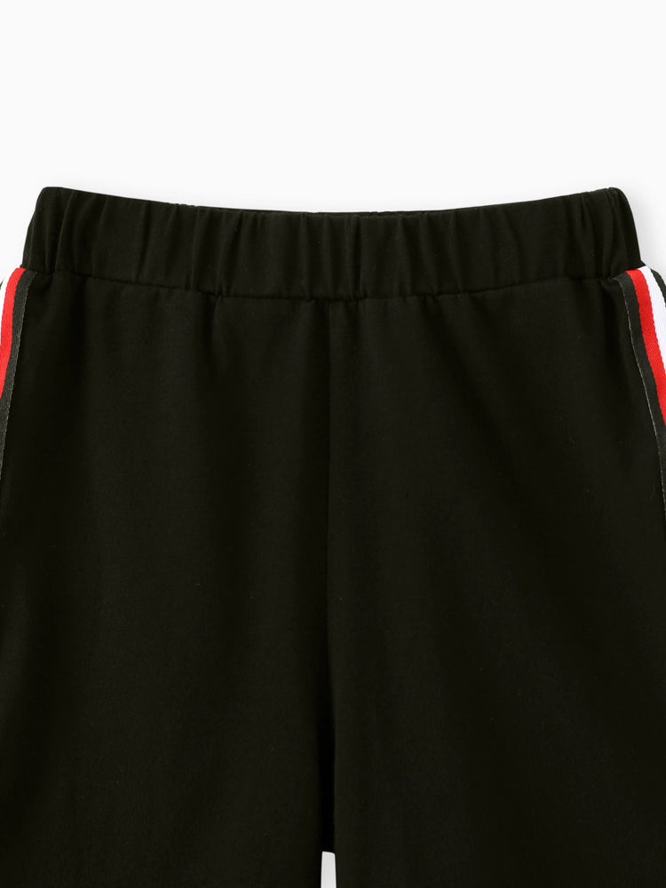 Ensemble 2 pièces polo et short rayés pour tout-petit garçon, gris clair