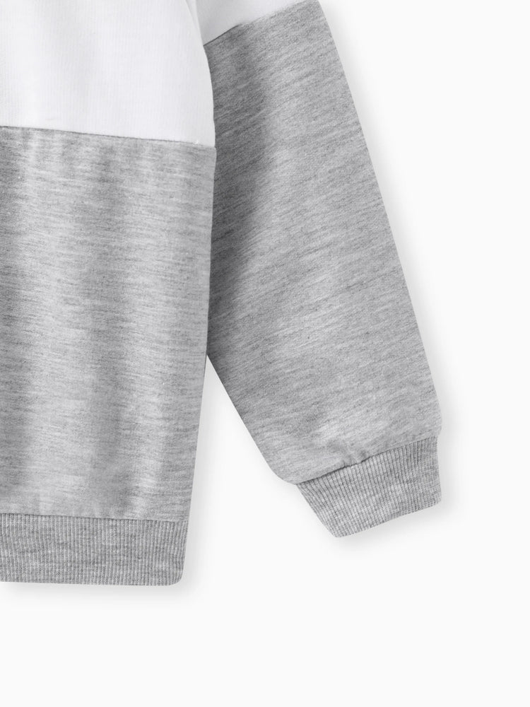 Kleinkind Mädchen 2tlg. Farbblock-Sweatshirt und Hose Set Mehrfarbig