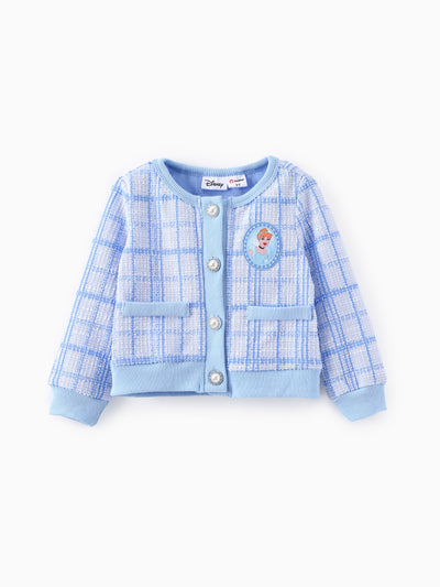 Disney Princess Cinderella Tweed Cardigan And Skirt Set Blue