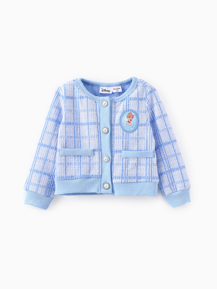 Disney Princess Cinderella Tweed Cardigan And Skirt Set Blue