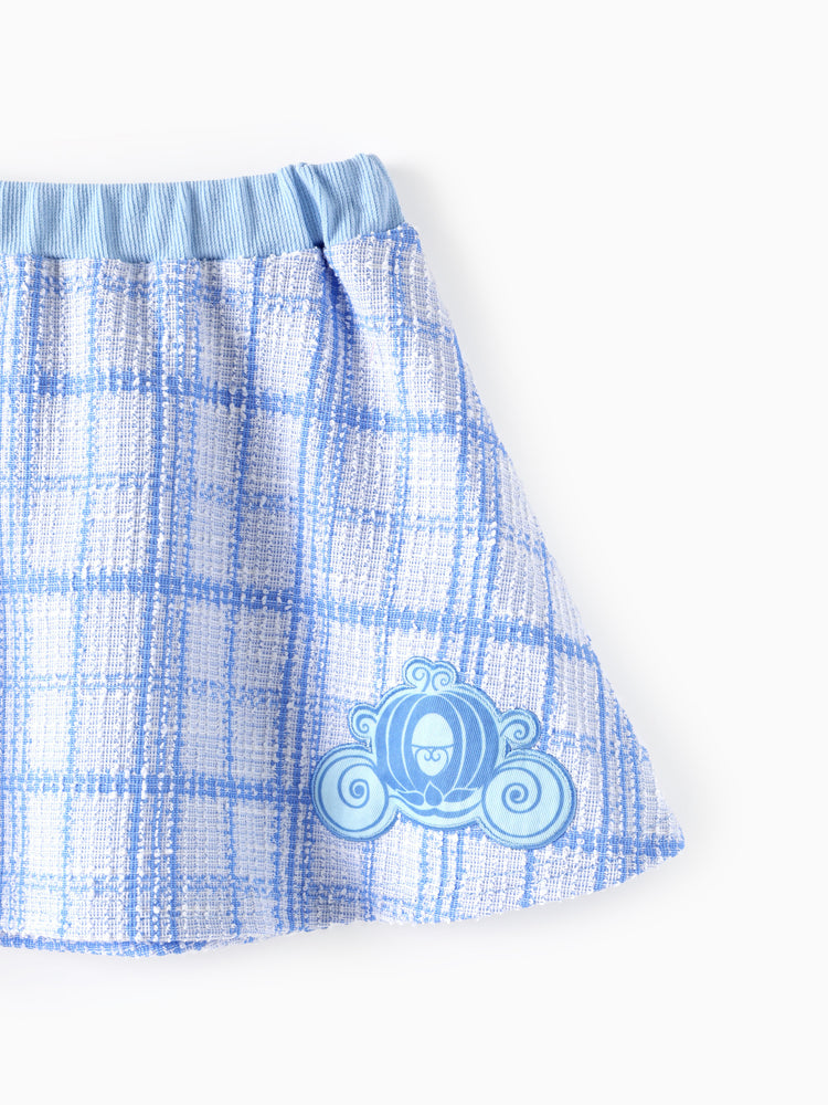 Disney Princess Cinderella Tweed Cardigan And Skirt Set Blue