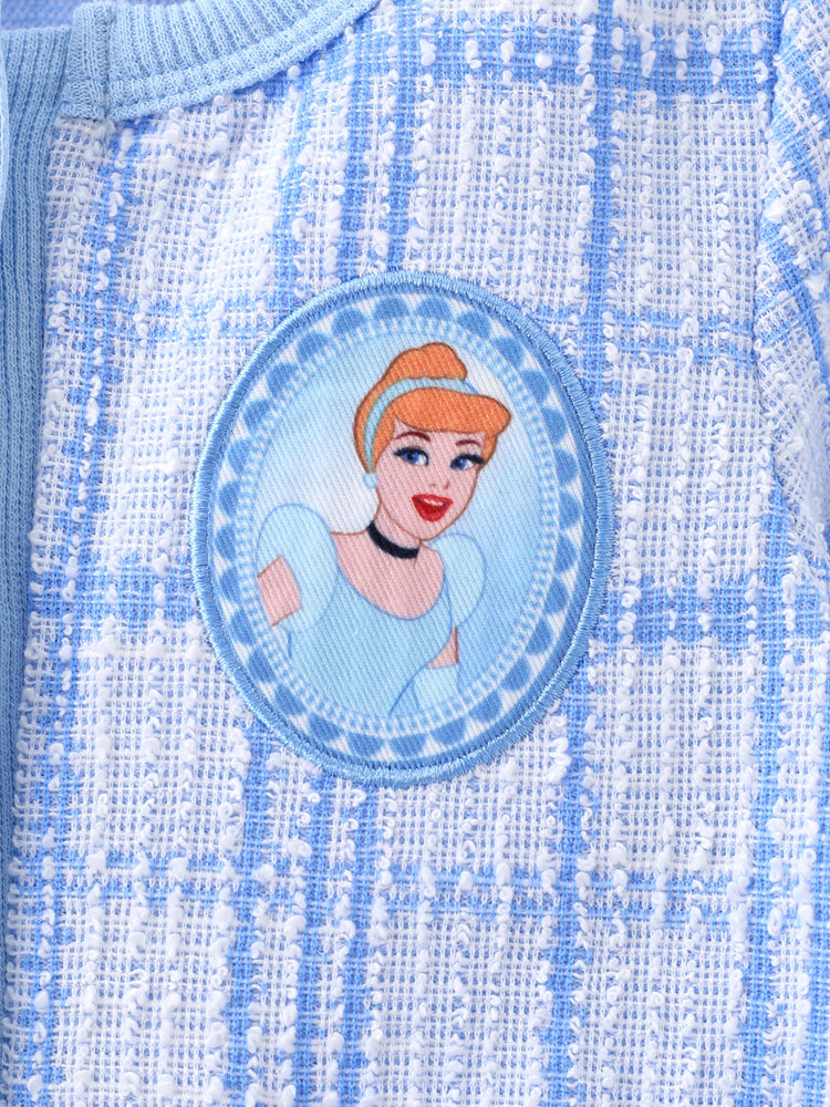 Disney Princess Cinderella Tweed Cardigan And Skirt Set Blue