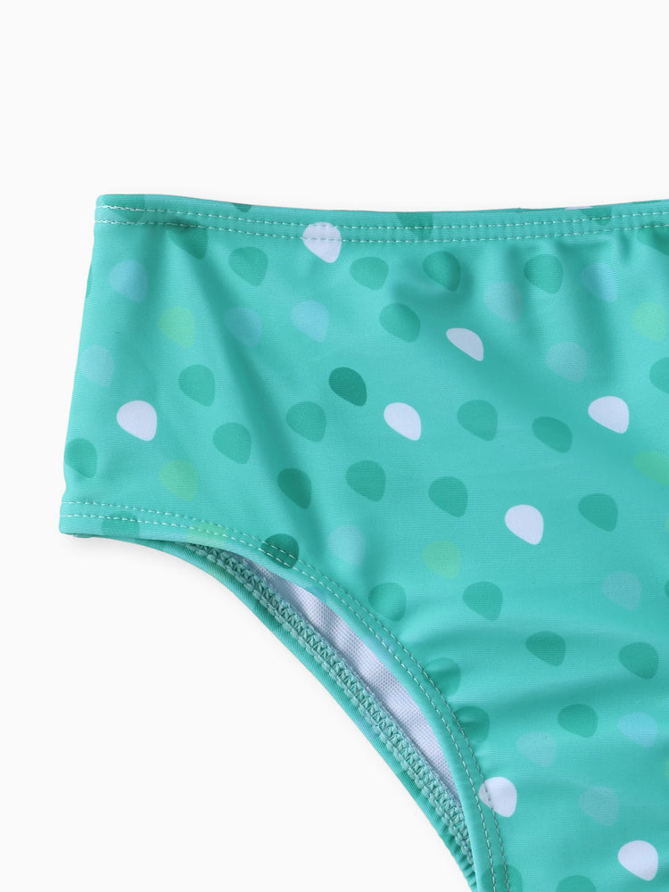 Disney Prinzessin Geschwister Passende Ariel Glänzende Stern Muster Design Badeanzug blau