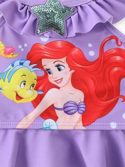 Disney princess Toddler Girl Ariel Shinning Star Pattern Swimsuits Blue