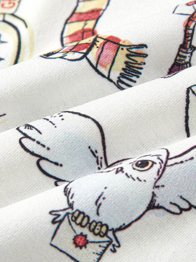 Pelele de manga corta con estampado gráfico Naia™ de Harry Potter para bebé niño/niña, color blanco