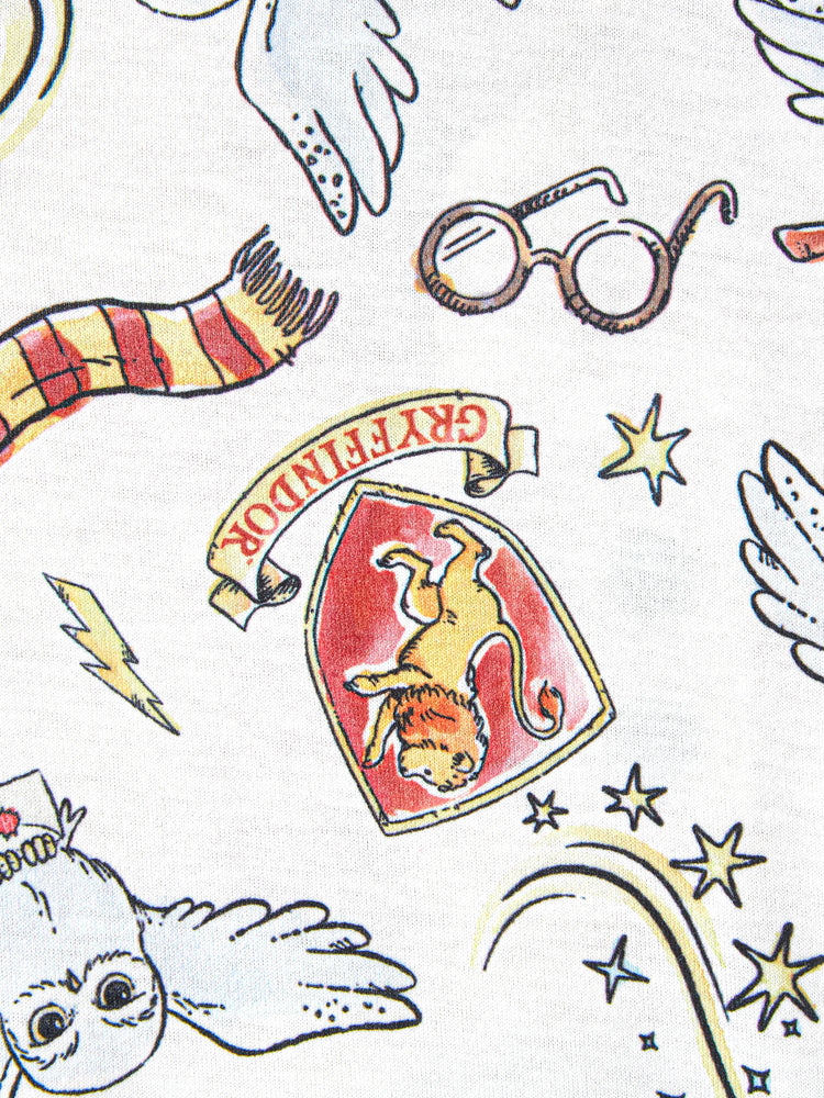 Pelele de manga corta con estampado gráfico Naia™ de Harry Potter para bebé niño/niña, color blanco